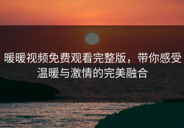 暖暖视频免费观看完整版，带你感受温暖与激情的完美融合