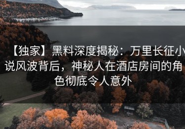 【独家】黑料深度揭秘：万里长征小说风波背后，神秘人在酒店房间的角色彻底令人意外