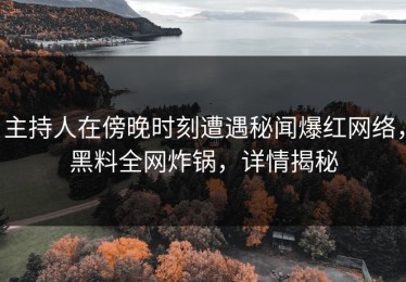 主持人在傍晚时刻遭遇秘闻爆红网络，黑料全网炸锅，详情揭秘